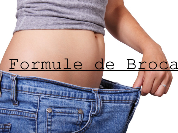 Poids idéal selon la formule de Broca